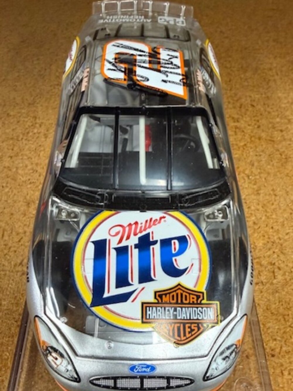 Rusty Wallace #2 Clear Miller Lite /Harley Davidson 2001 Ford 1:24 Diecast Car